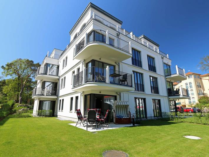 Ferienwohnung für 4 Personen, mit Sauna und Terrasse sowie Garten, mit Haustier in Baabe