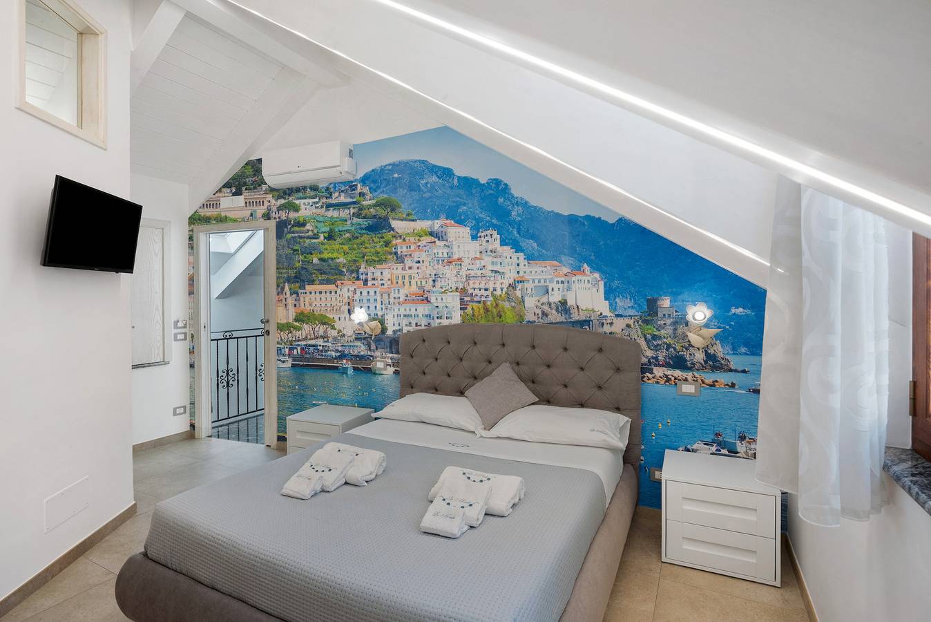 Zimmer 'Amalfi' mit Bergblick, Wlan und Klimaanlage in Pianillo, Agerola