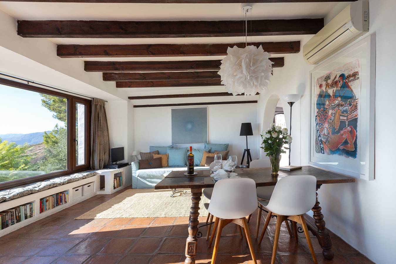Holiday Home "Casita with fantastic views" with Sea View, Pool, Terrace & Wi-Fi in Mijas, Cordillera Penibética