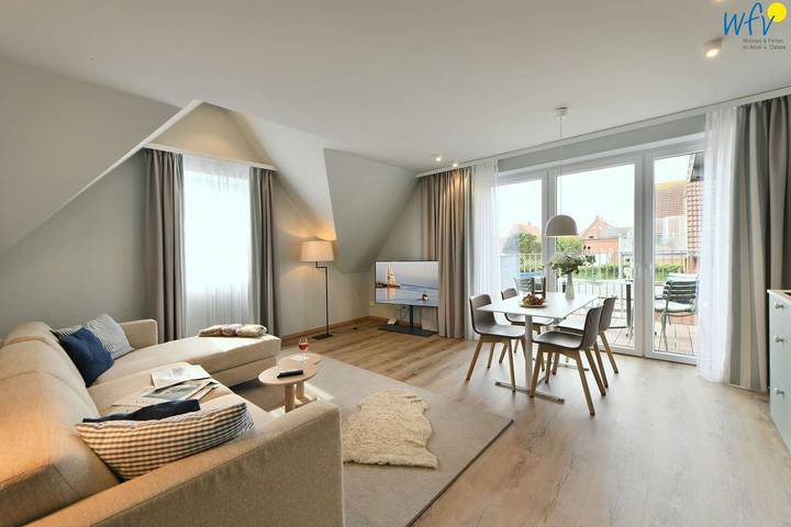 Ferienwohnung für 4 Personen, mit Balkon und Sauna auf Juist