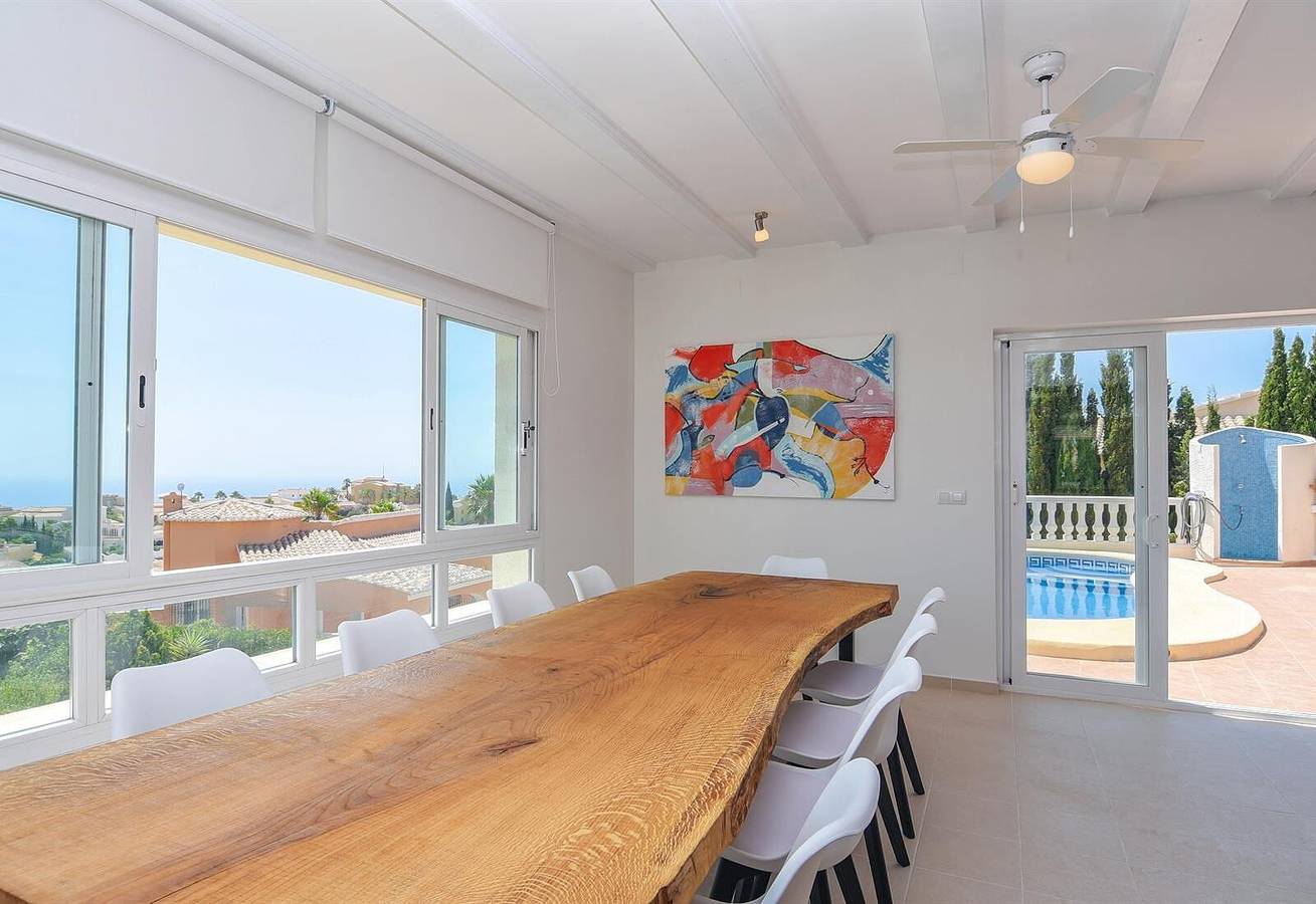 Casa La Perla: Villa with Sea View, Pool, Balcony, A/C & Wi-Fi in Poble Nou de Benitatxell, Costa Blanca