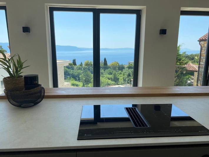 Villa pour 6 personnes, avec vue ainsi que piscine et jardin à Rabac - 4