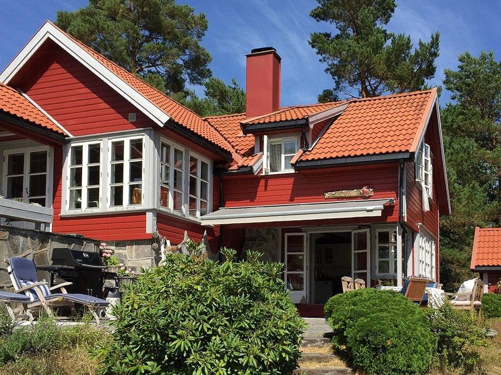 Schöne Hütte in Nes mit Fjordblick und Strand in Tvedestrand