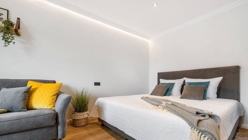 Ferienwohnung für 4 Personen, mit Sauna und Balkon, kinderfreundlich in Habernis - 2
