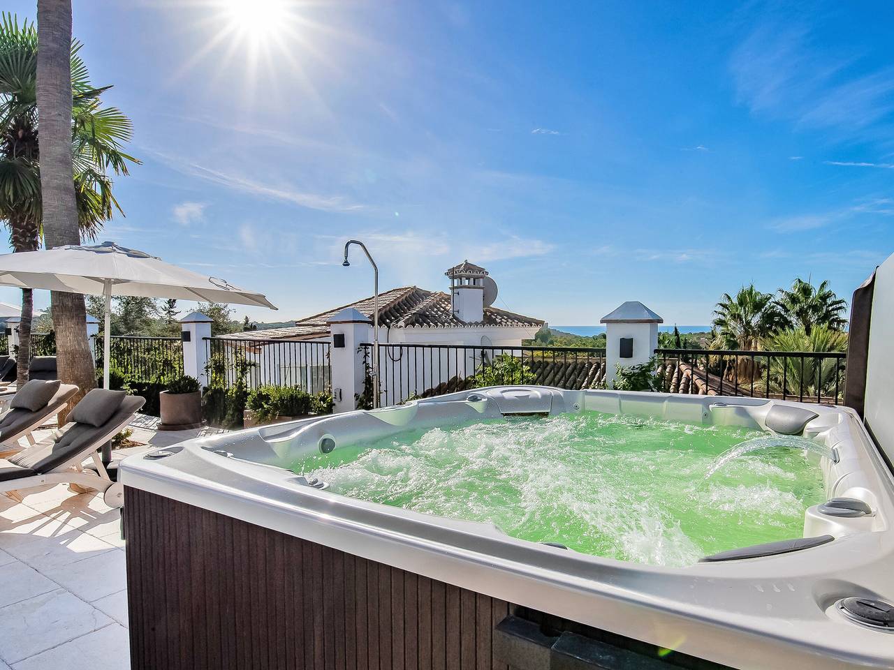 Andalusian Villa in Marbella with Heated Pool, Near Beach, for 12 People in Marbella East, Marbella