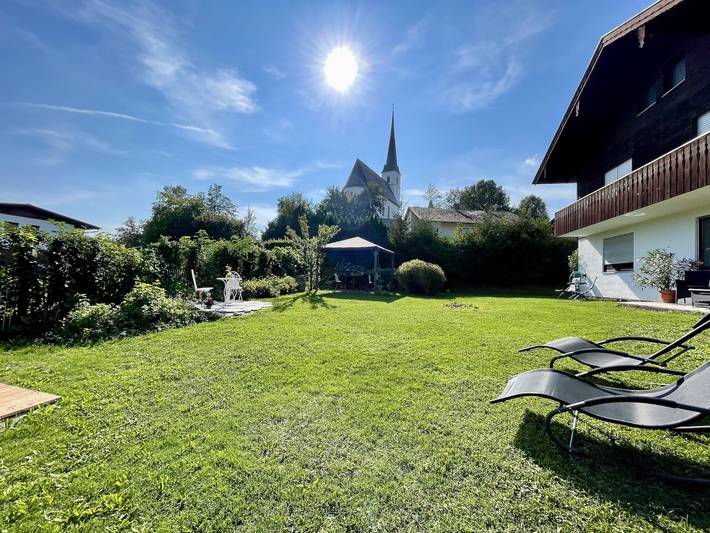 Ganze Ferienwohnung, Ferienhaus Hanni und Fanni - Hanni, 3-Zi-Fw bis 5 Personen, 88 qm mit Balkon u. Garten in Tachinger See, Taching am See