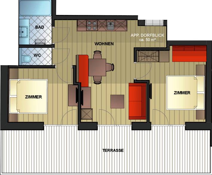 Ganze Ferienwohnung, Appartement Dorfblick in Großarl, Ski Amadé