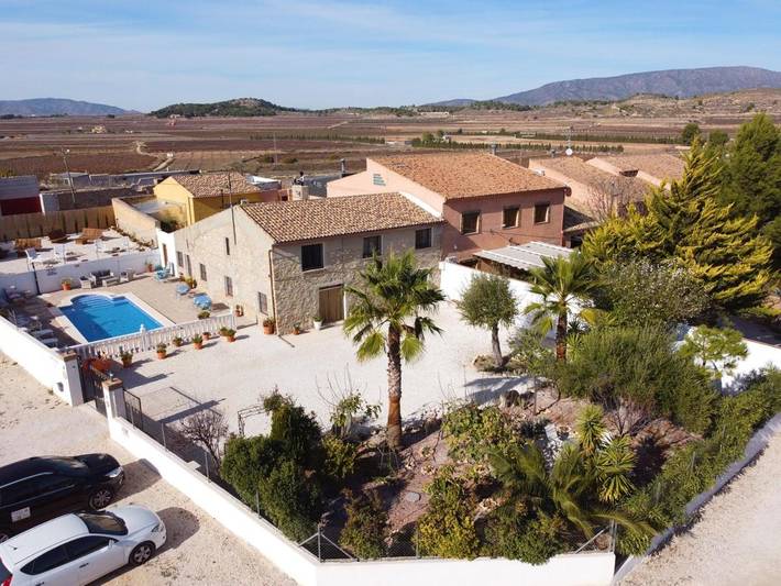 Chambre d’hôte pour 2 personnes, avec Terrasse et Jardin ainsi que Piscine et Vue à Jumilla