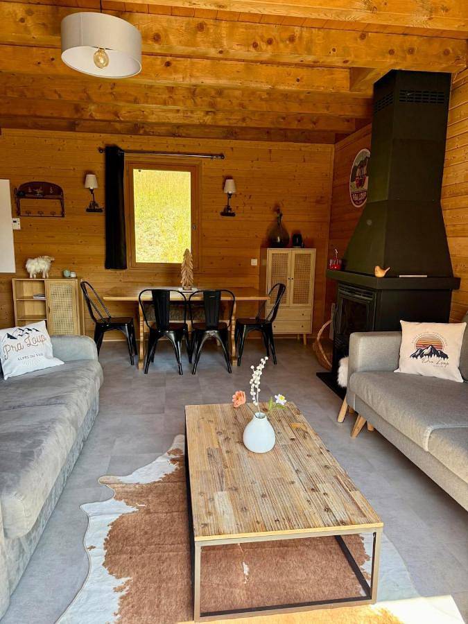 Chalet pour 6 personnes, avec terrasse et vue, animaux acceptés à Pra-Loup - 4