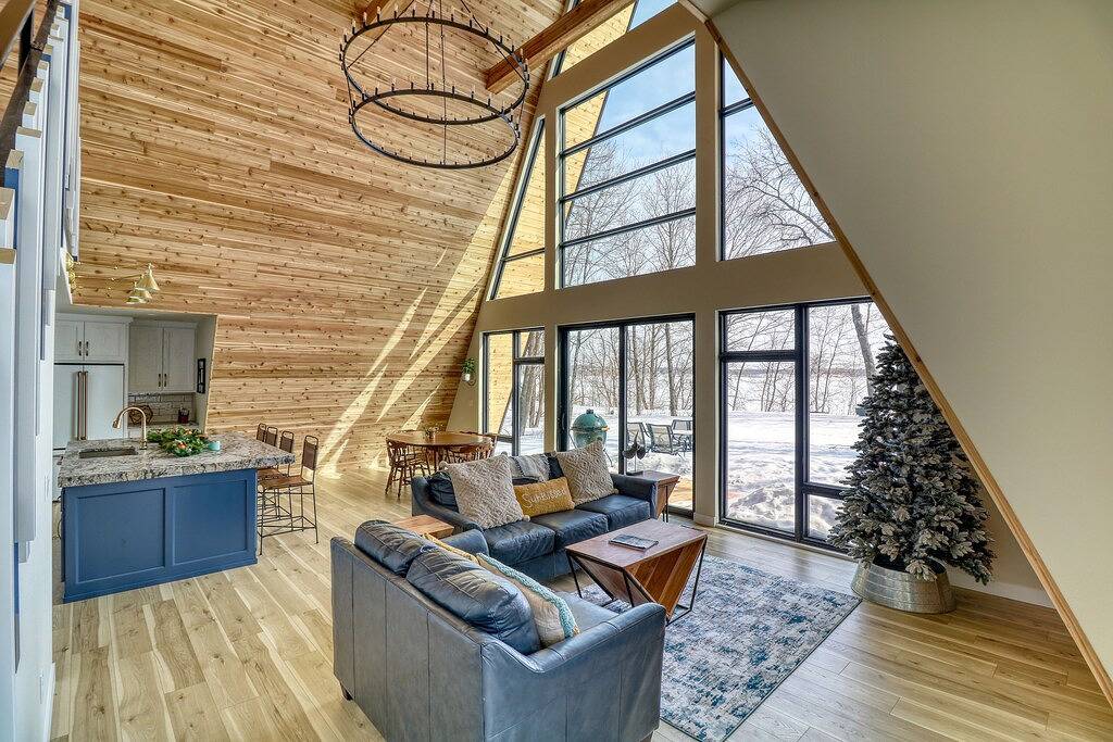 Stunning A-frame cabin on Maud Lake ( Near Detroit Lakes ) in Becker County