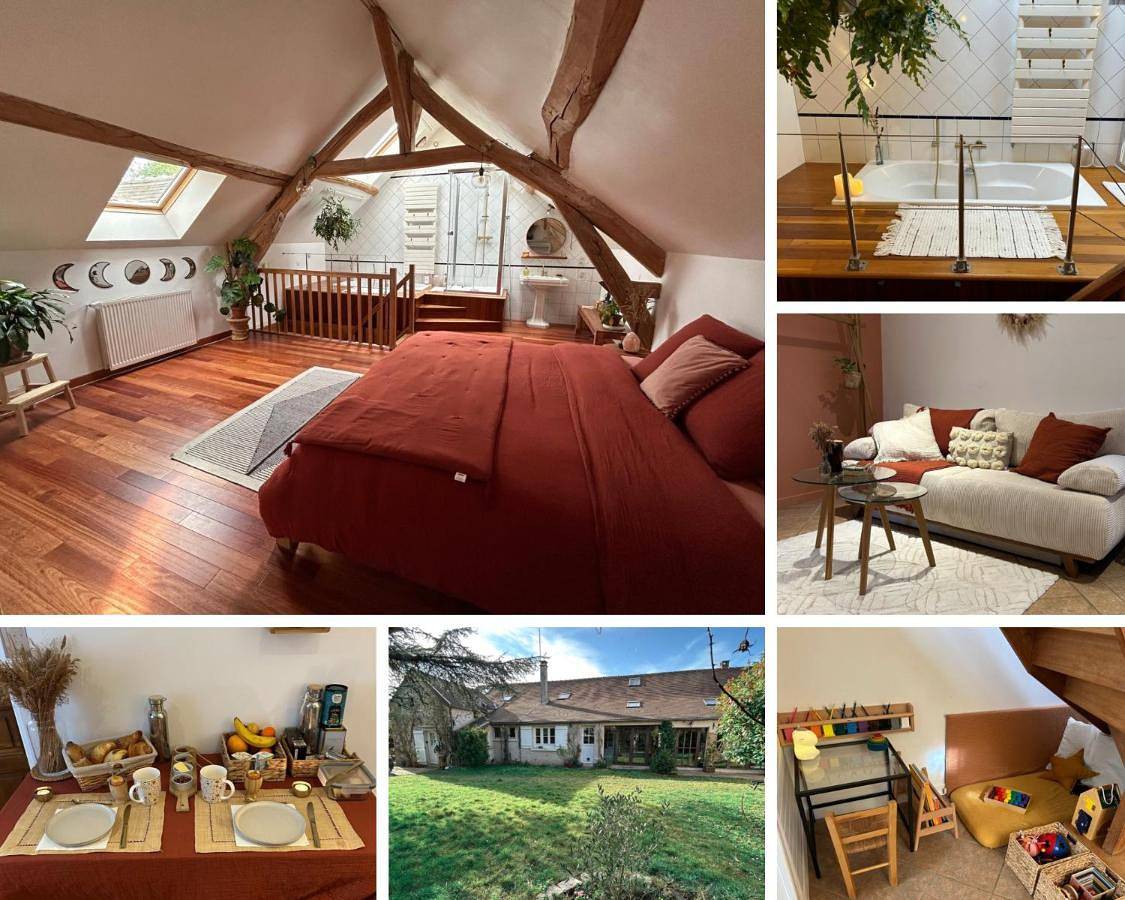 Deluxe King Room in Ville-Saint-Jacques, Seine-et-Marne