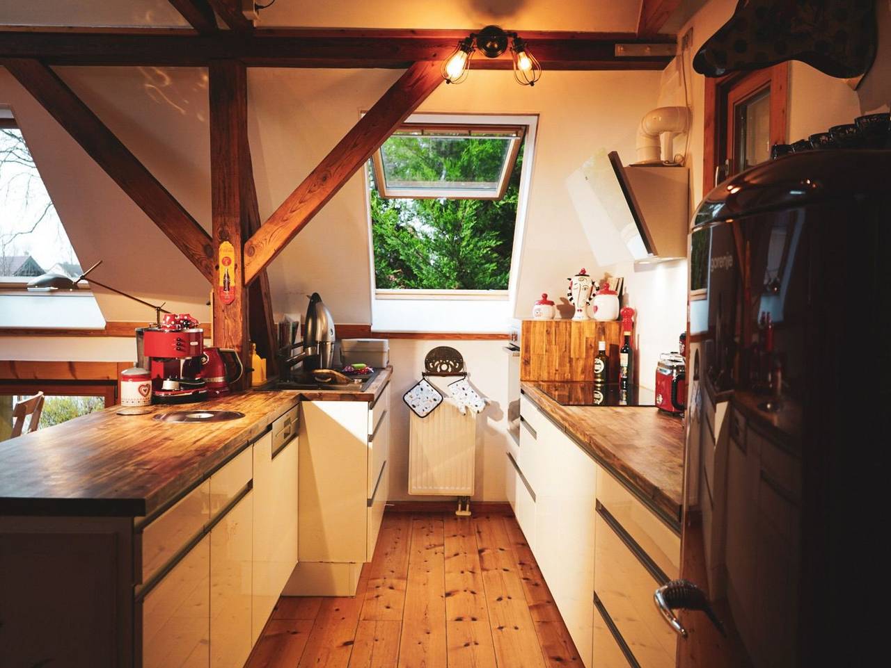 Ganze Ferienwohnung, Historisches Retro Loft 70m2 mit Garten in Caputh, Schwielowsee