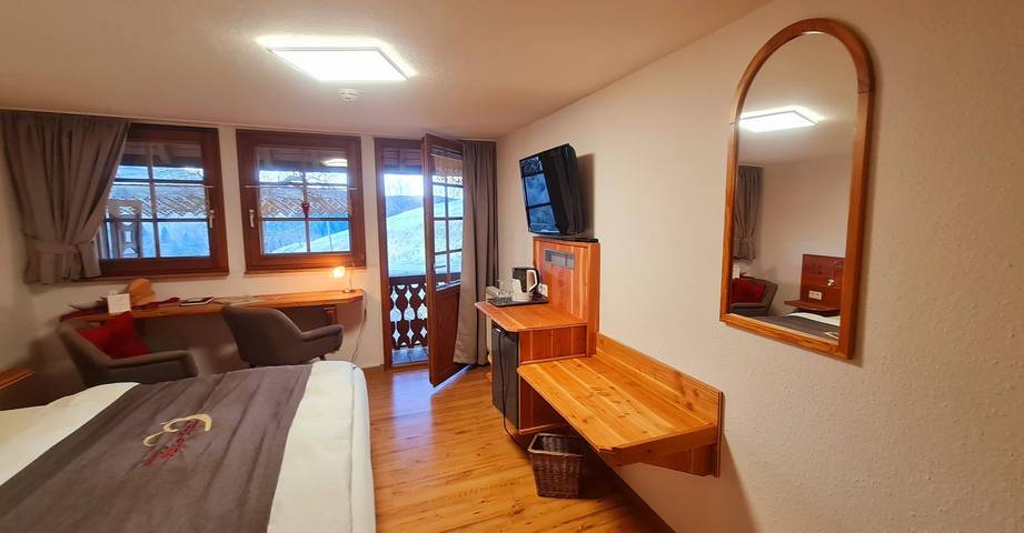 Ferienwohnung für 2 Personen, mit Balkon und Terrasse sowie Garten und Ausblick in Fröhnd