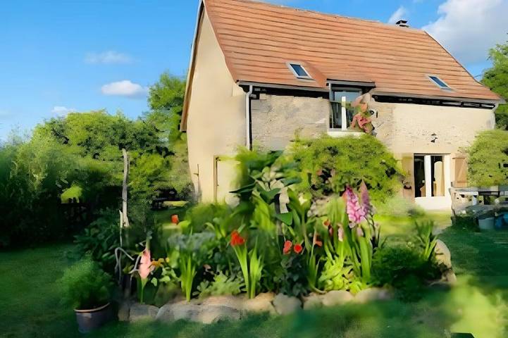 Chambre d’hôte pour 2 personnes, avec jardin dans le Cantal