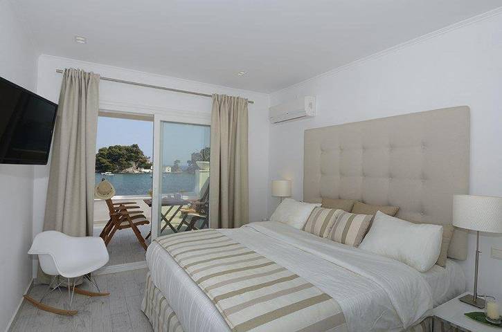 Vakantieappartement voor 2 personen, met terras en uitzicht in Parga