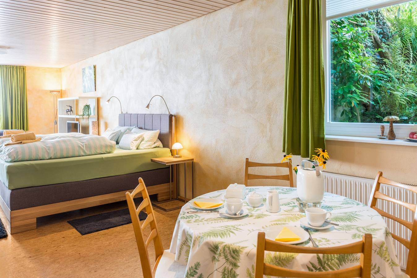 Vakantie Studio "Grünspecht" met Wi-Fi, Tuin & Terras, foto 14
