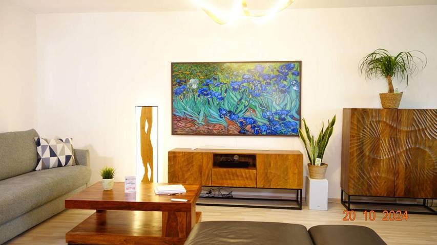 Ferienwohnung für 4 Personen, mit Balkon und Garten sowie Ausblick