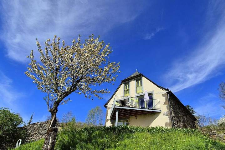 Location de vacances pour 6 personnes, avec Balcon et Jacuzzi ainsi que Terrasse et Jardin à Mur-de-Barrez