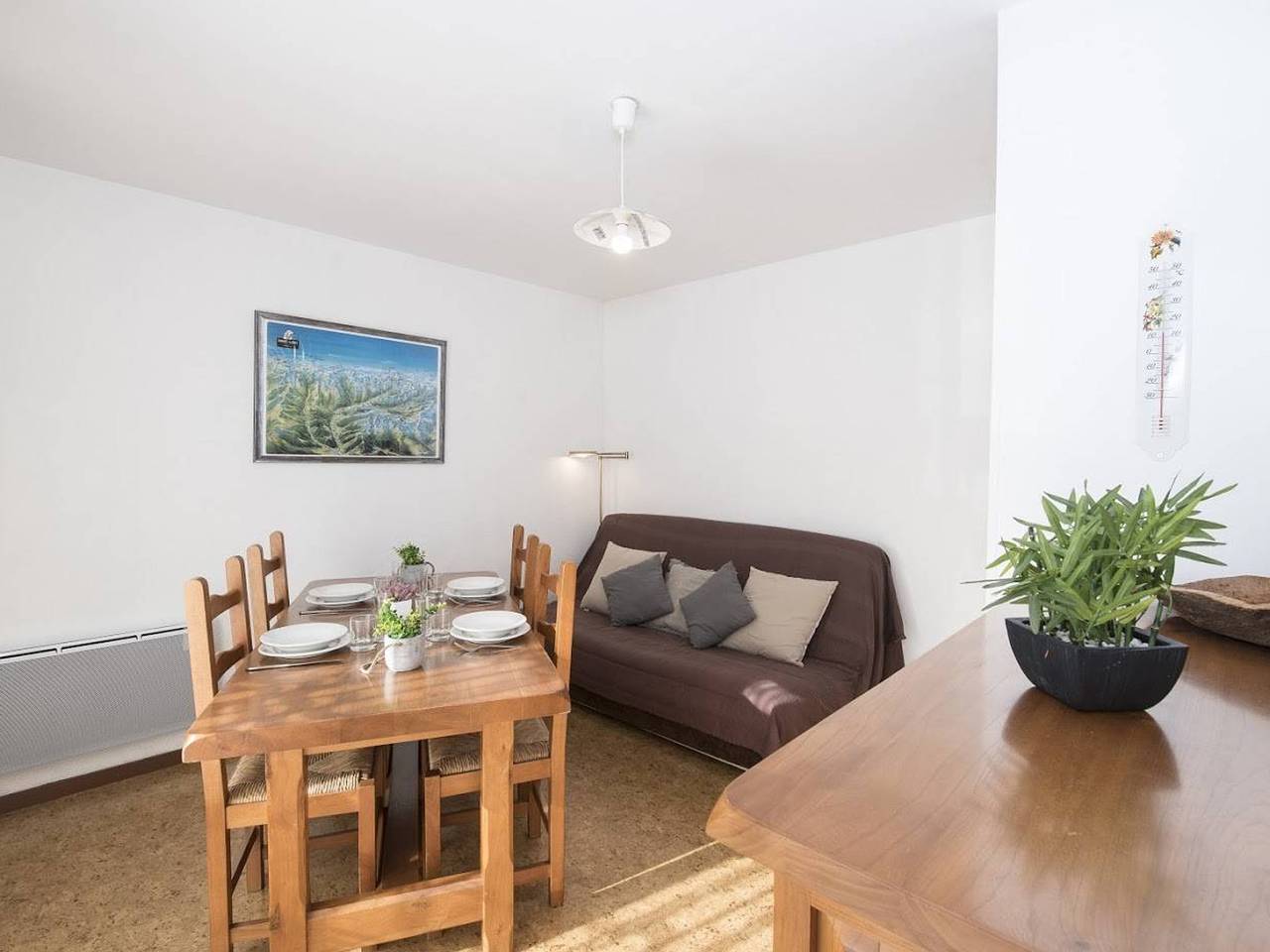 Ganze Wohnung, Typ 2 Süd Apartment mit Balkon und Privatparkplatz in Saint-Lary-Soulan, Nationalpark Pyrenäen
