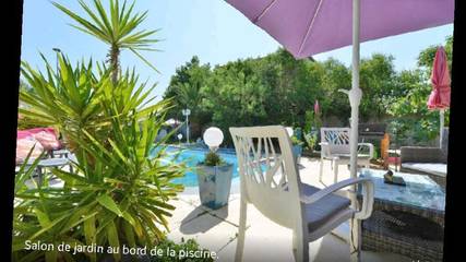 Gîte pour 2 personnes, avec vue sur le lac et piscine ainsi que jardin et vue, adapté aux familles à Pérols