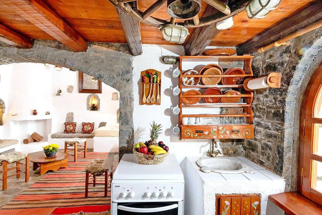 Authentisches kretisches Steinhaus Clio mit Aussicht in Elounda, Kreta Norden