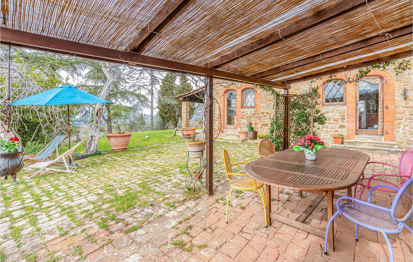 Charmante 2BR Wohnung w / WiFi & Garten - Chiocchio, Toskana. in Greve In Chianti, Chianti
