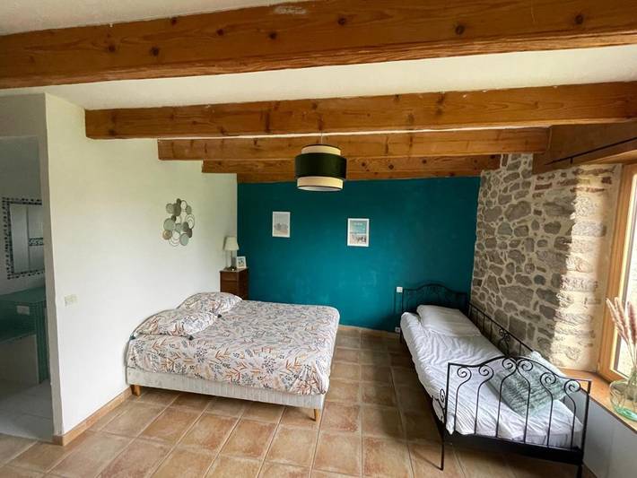 Appartement de vacances pour 2 personnes, avec vue ainsi que jardin et terrasse