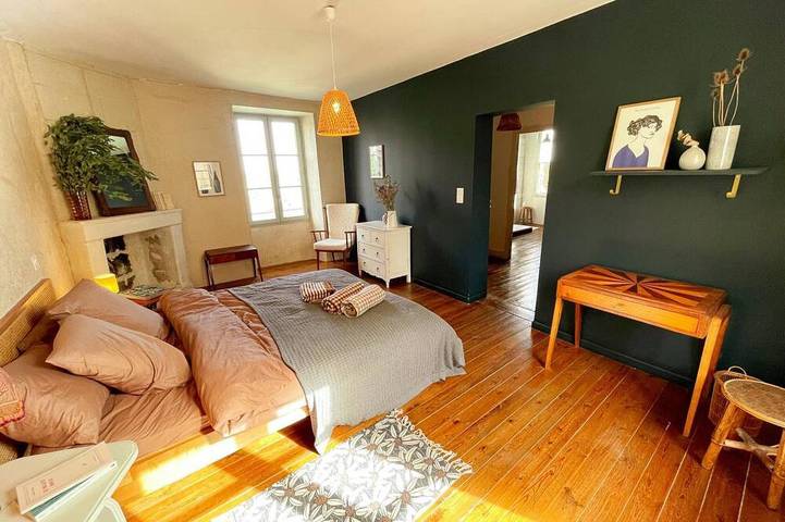 Gîte pour 6 personnes, avec jardin, animaux acceptés à Candes-Saint-Martin - 4