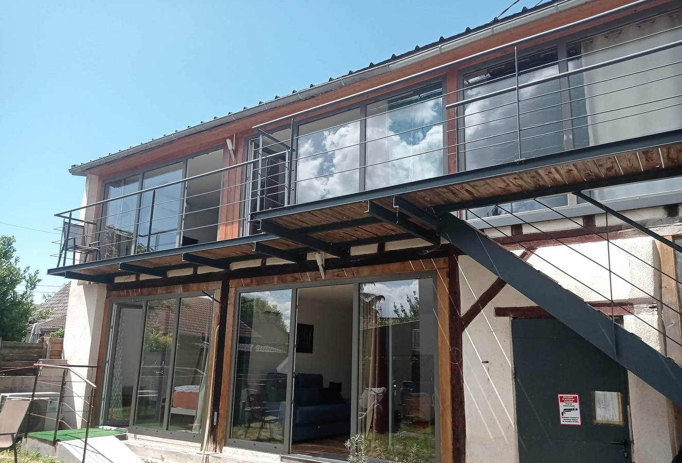 Chambre d’hôtes « La Passerelle » avec balcon, Wi-Fi et climatisation in Reichstett, Région de Strasbourg