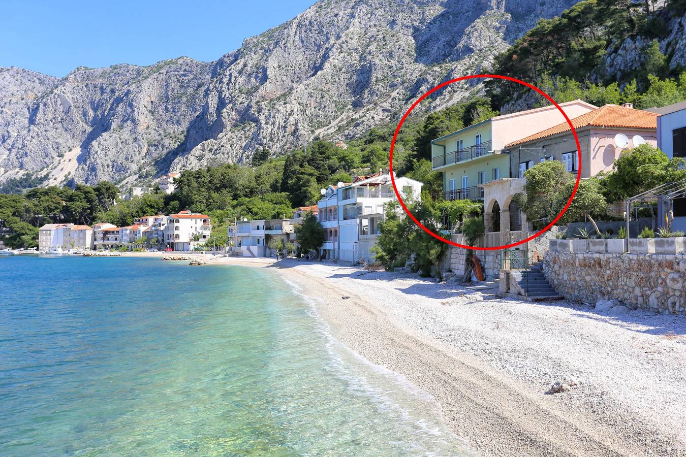 Ganze Wohnung, 2-Zimmer-Ferienwohnung am Strand Drasnice, Makarska A-2644-c in Drašnice, Makarska Riviera