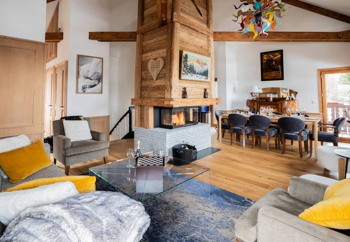 Chalet pour 8 personnes, avec sauna et balcon à Megève - 2