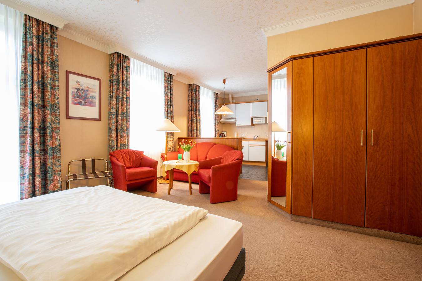 Entire holiday apartment, 1 Raum Apartment kleiner Balkon in Bad Kissingen, Rhön-Bayern