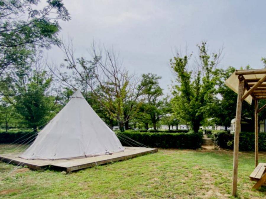 Camping Paradis les Rives de l'Hérault - Safarizelt 4 personen - Tipi Indiana in Gignac, Lodève und Umgebung
