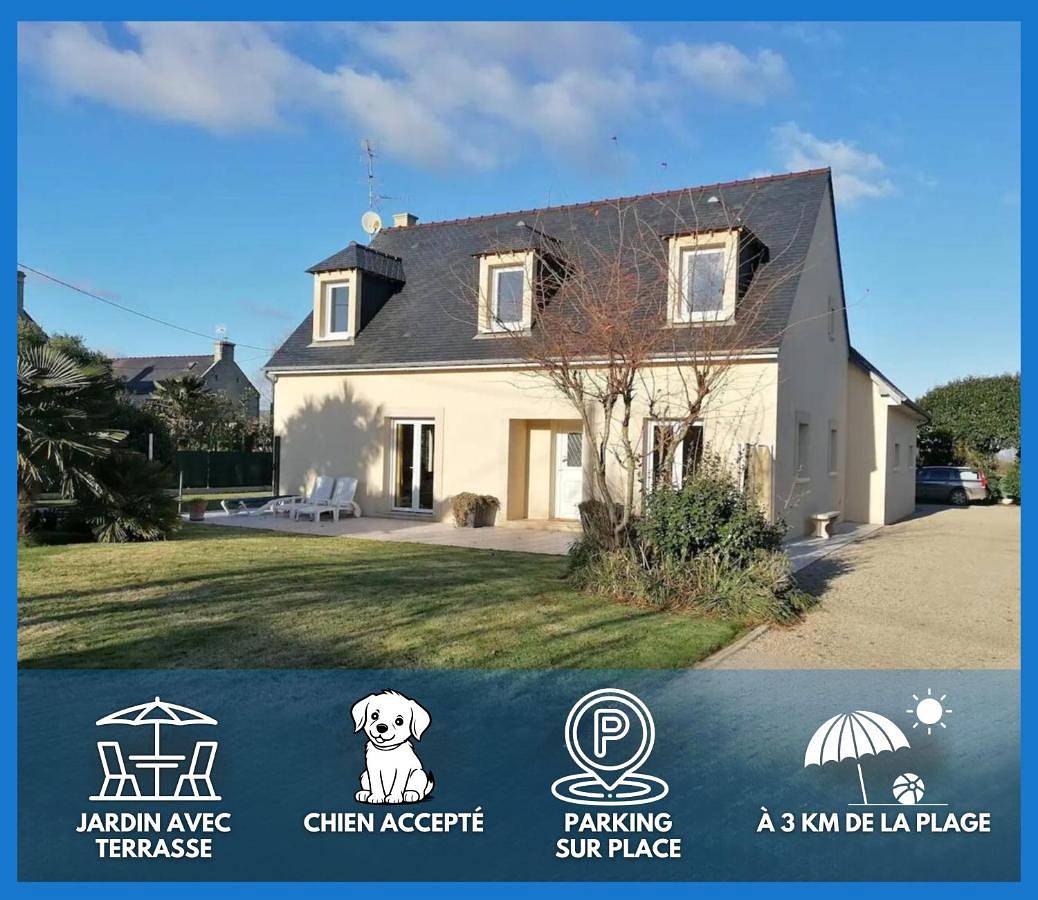 Villa des pontons Maison 5 chambres avec grand jardin clos et belle terrasse séjour spacieux lumineux à 2 kms de la plage d'Arromanches près de Bayeux, Omaha beach - table de ping pong - garage in Tracy-sur-Mer, Région de Bayeux