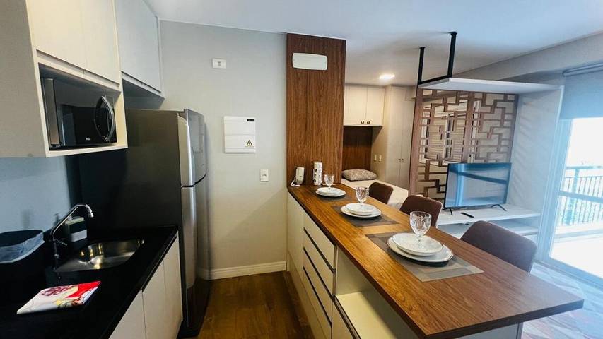 Casas e apartamentos de temporada para 3 pessoas, com sauna e piscina e ainda balcão em Guarulhos