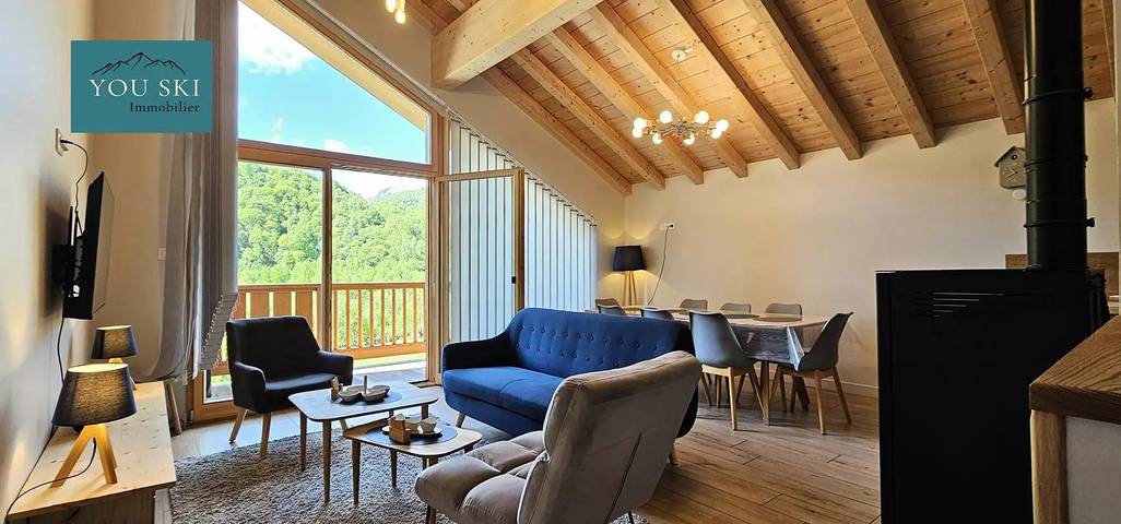 Chalet pour 8 personnes, avec balcon et vue