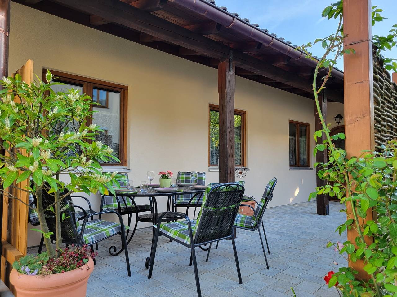 Ferienhaus Saalachau - Ferienhaus Saalachau mit Terrasse 90 qm, 2 Schlafzimmer in Bad Reichenhall, Berchtesgadener Alpen
