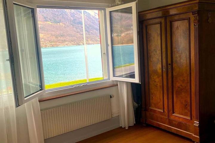 Ganze Wohnung, Wohnung 1 am See.  Herrliche Aussicht und ruhige Lage.  Sehr berühmt in Bönigen b. Interlaken, Bönigen
