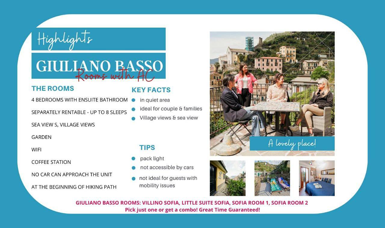 Camere Giuliano basso in Vernazza, Vernazza Gemeente