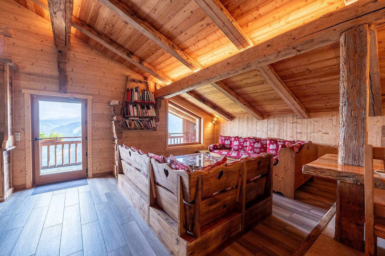 Appartement entier, Appartement 'Gite Les Clapières - Grande Partie' avec vue sur les montagnes in La Giettaz, Région d'Albertville