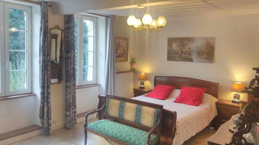 Maison d’hôte pour 3 personnes, avec vue et jardin