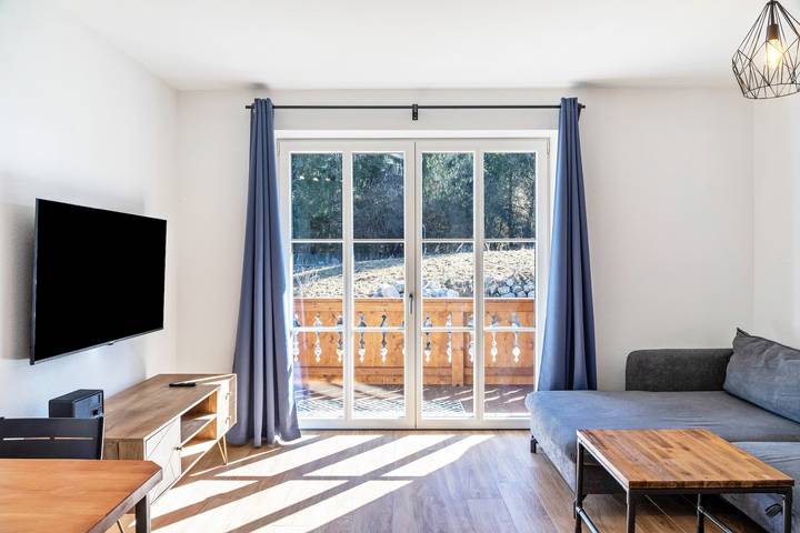Ferienwohnung für 3 Personen, mit Balkon und Garten in Farchant