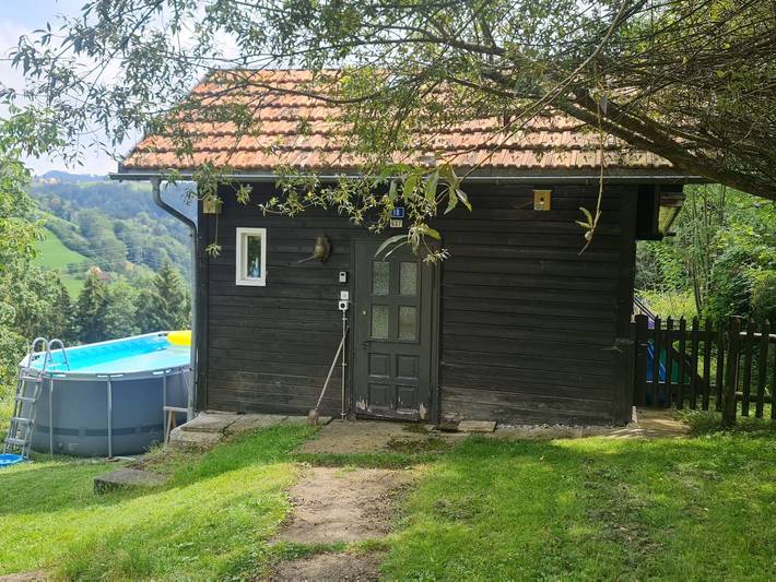 Ferienhaus für 2 Personen, mit Terrasse und Garten sowie Pool und Ausblick am Bodensee (Schweiz)