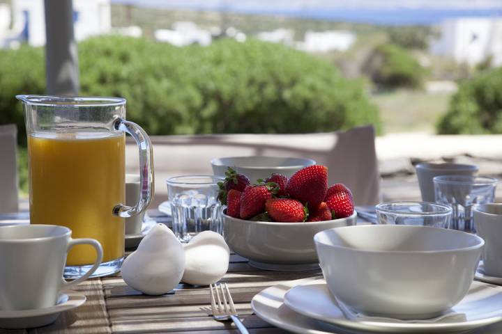 Villa pour 10 personnes, avec jardin ainsi que vue sur l’océan et balcon dans Paros - 3