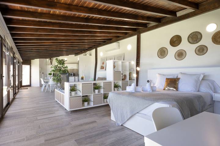 Studio pour 4 personnes, avec Terrasse et Jardin