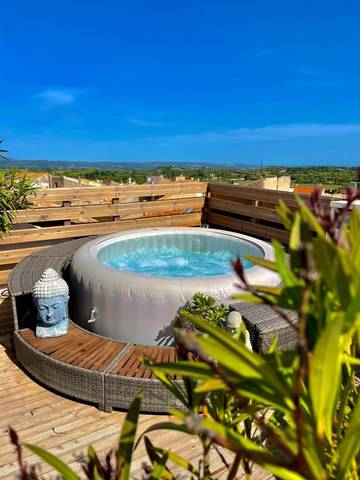 Chambre d’hôte pour 4 personnes, avec jacuzzi dans l' Aude
