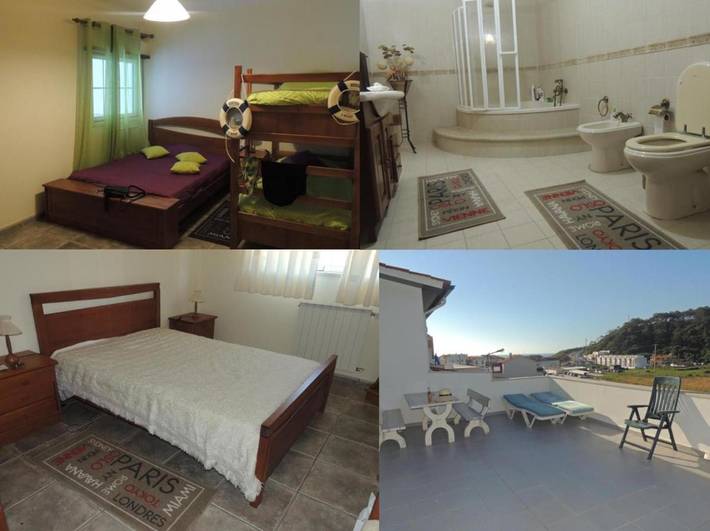 Casa de férias para 6 pessoas, com Varanda e Terraço e ainda Vista em Marinha Grande