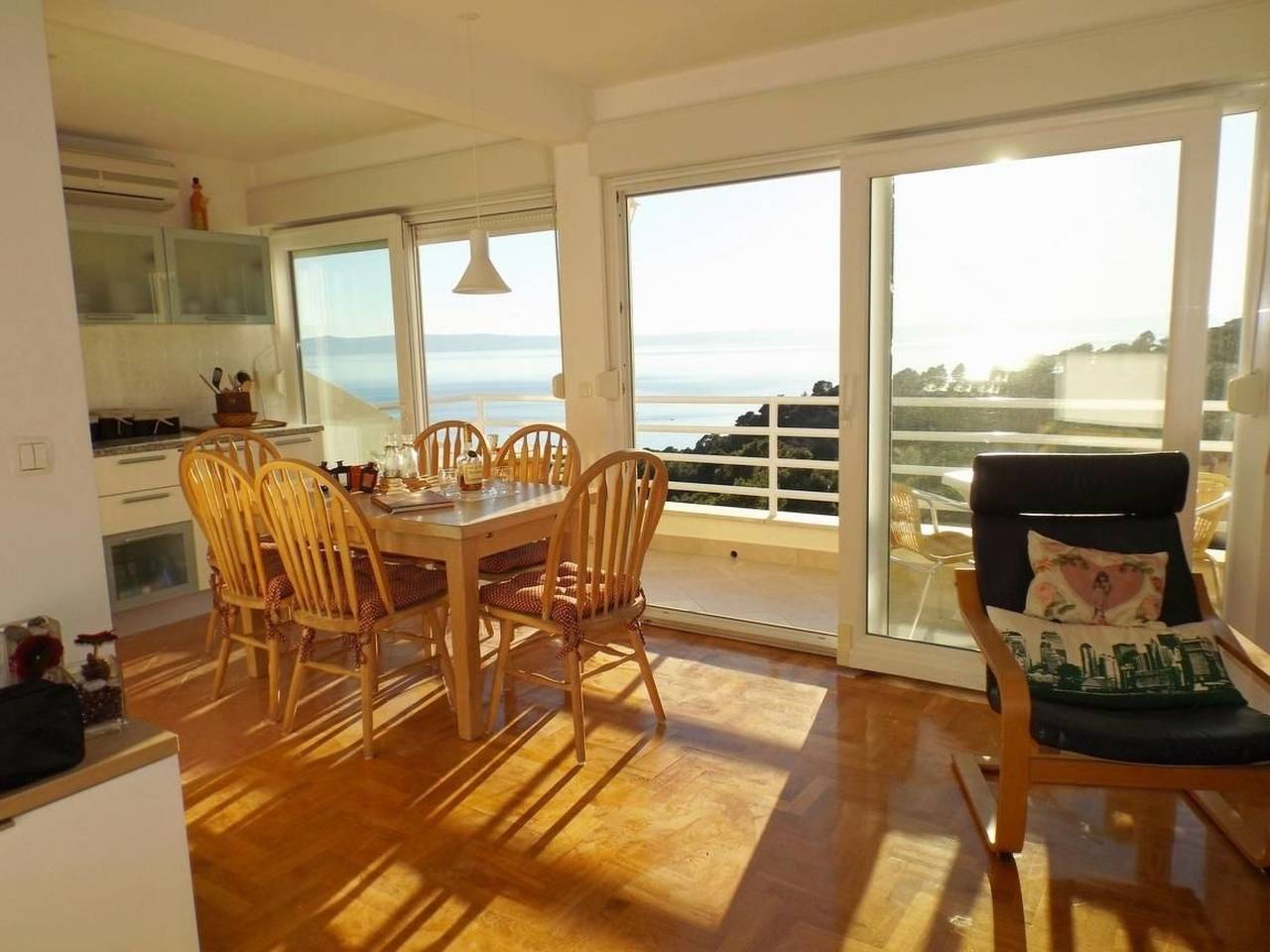 Appartamento intero, Tolles Apartment mit schönem Panoramablick in Krvavica, Makarska Riviera