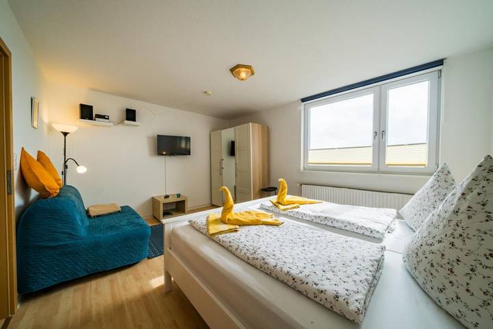 Ganze Wohnung, Ferienwohnung 'Appartement Uitkieck' mit Meerblick, Gemeinschaftsterrasse und Wi-Fi in Borkum