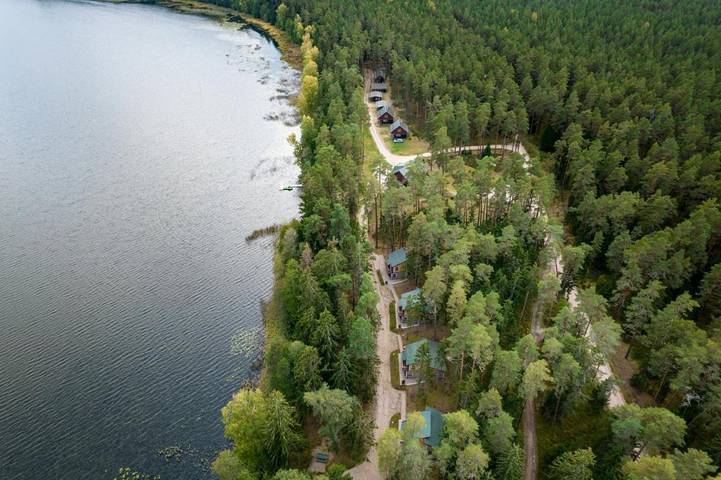 Bungalow, mit Balkon und Terrasse sowie Sauna und Seeblick in Lettland - 3